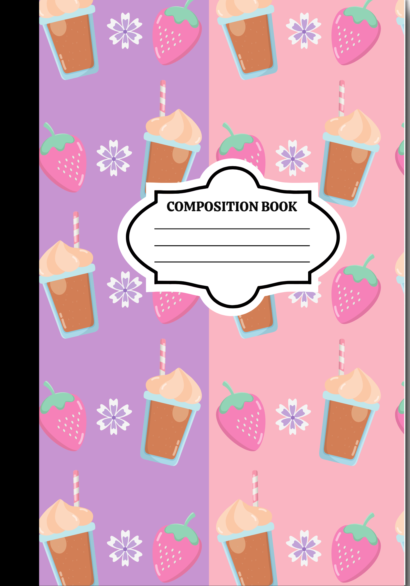 Strawberry Smoothie Composition Book