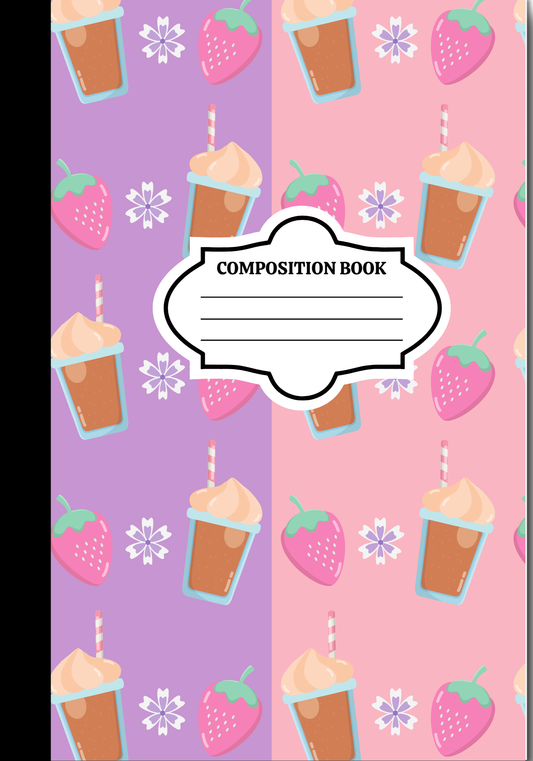 Strawberry Smoothie Composition Book
